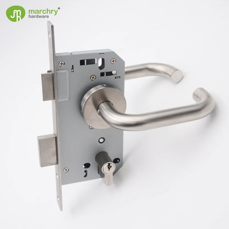 MH-0101 Simple Design European Interior Stainless Steel Door Handle Lock