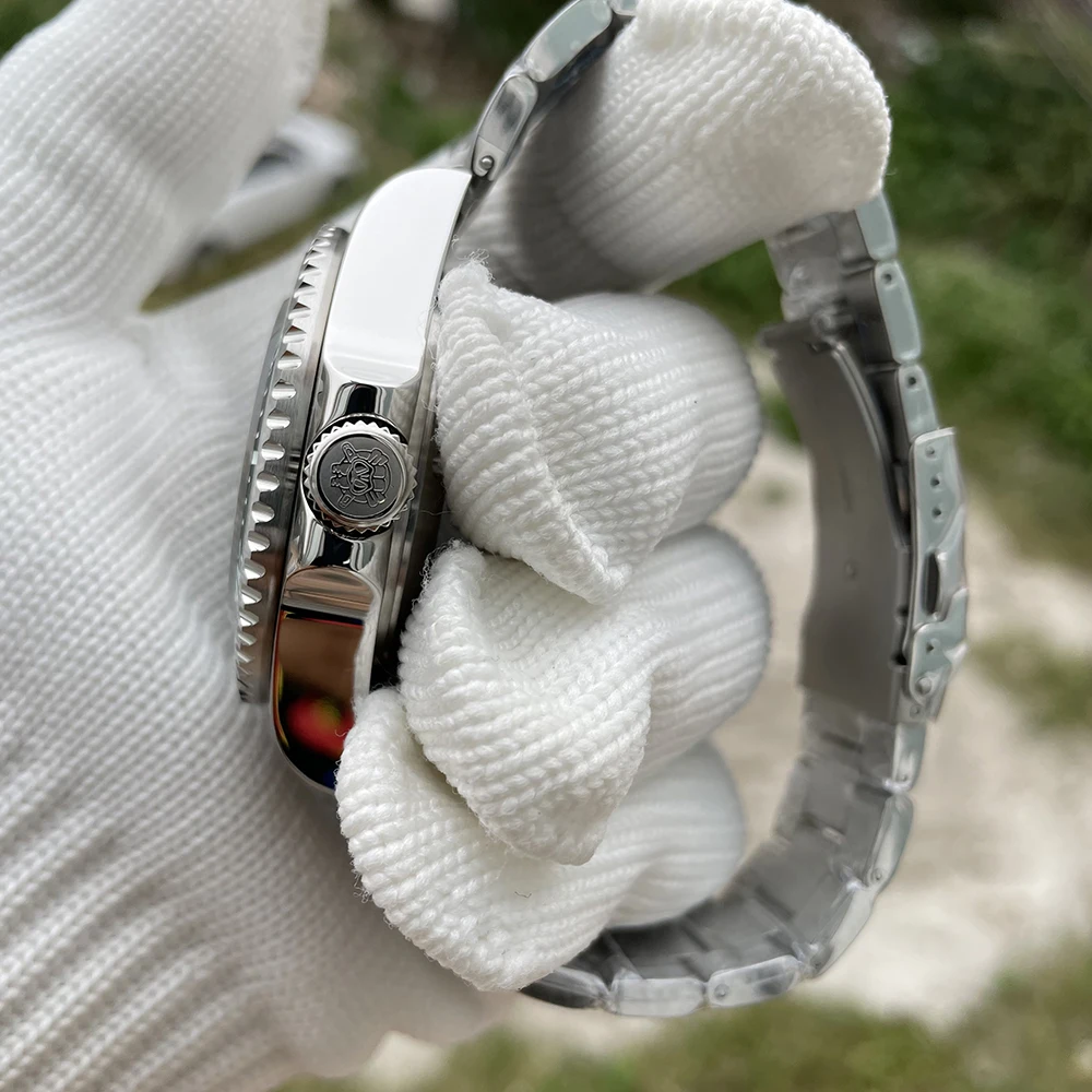 STEELDIVE SD1964 Black Dial Green Bezel 45.4MM Big Size 1000M Waterproof NH35 mechanic automatic watch