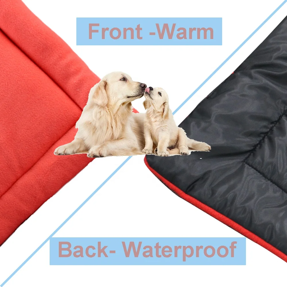 Soft Pet bed Warming Plush dog Crate Pad
