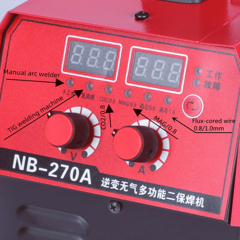 Portable Igbt Multifunction Gasless Mig Welding Machine Commercial Mma Welding Machine Handheld Inverter Welding Machine