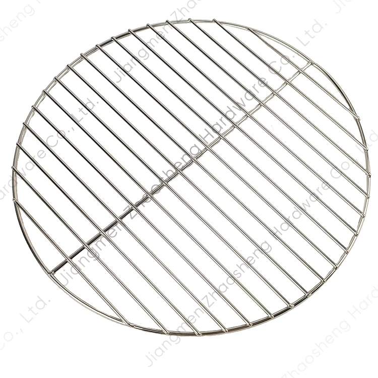 Custom Outdoor Camping Barbecue Rack Wire BBQ Grid Stainless Steel Round Cooking Grill Grate
