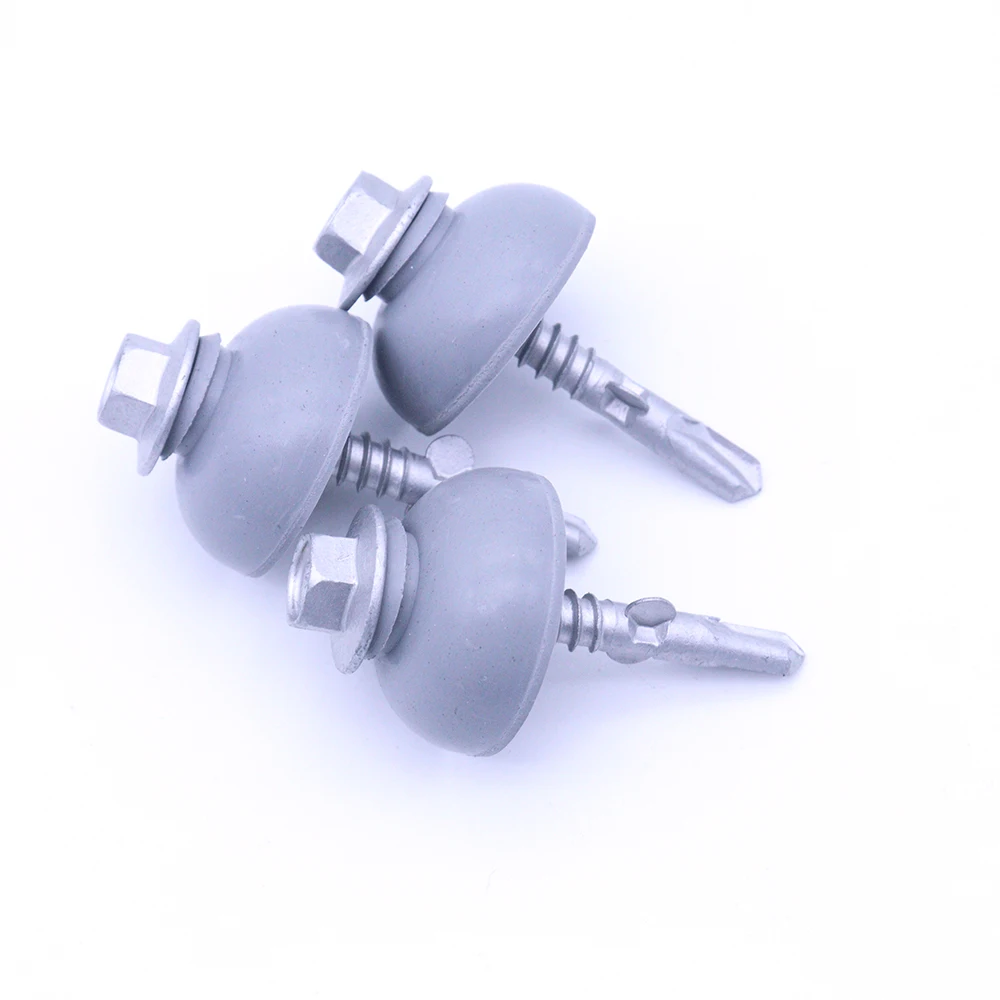 Sheet mounting roof fastening ruspert dacromet hex head self drilling polycarbonate roofing screws