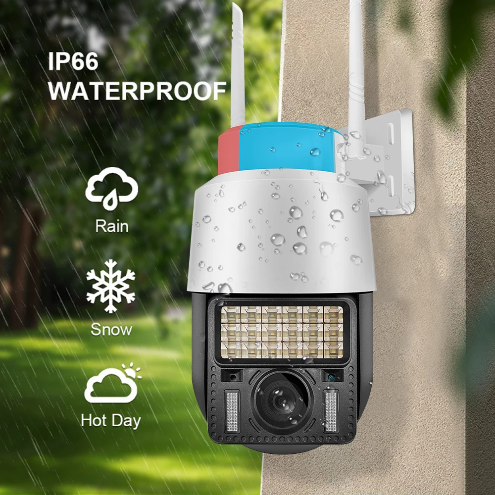 V380 Camera 1080p Sound Light Alarm Led Light Full Colorful Night Vision Camera Wifi Ptz Camera Outdoor