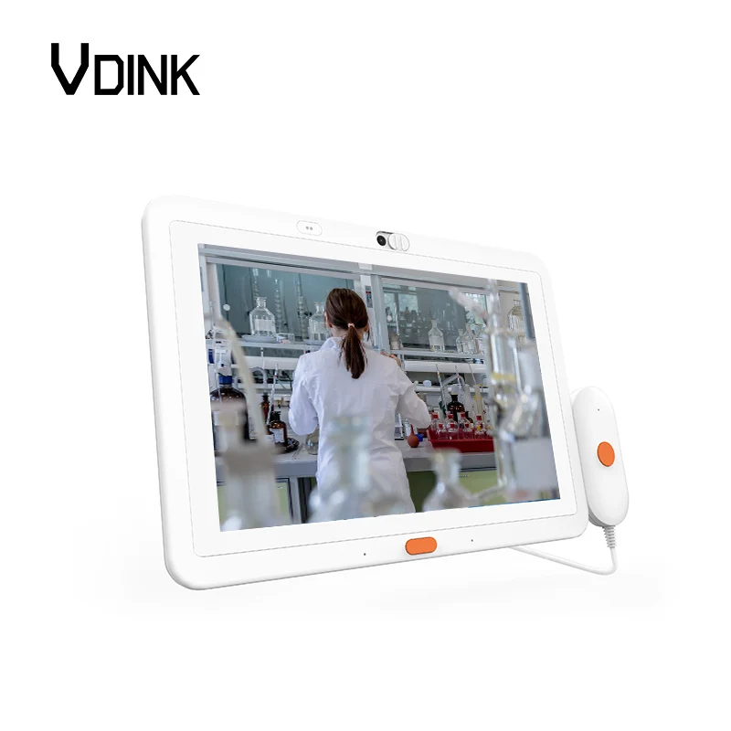 Vdink 10.1 Inch Wall Mounted Multi-Interface Healthcare Touch Screen OEM Medical Call Processing Service Android Tablet