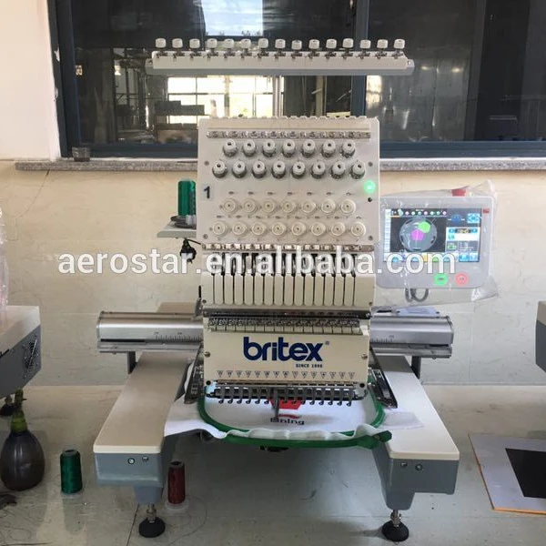 1501 Single Head Flat Computerized Embroidery Machines with Cap Embroidery,Coiling Device