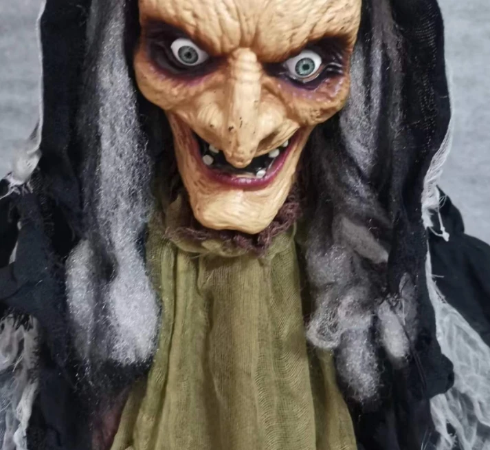 Halloween decorations electric luminescent decoration cane witch haunted house horror wizard