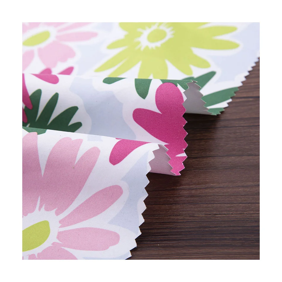 100%P peach skin twill sanding  fabric printing white  pigment casual clothes fabric Samples