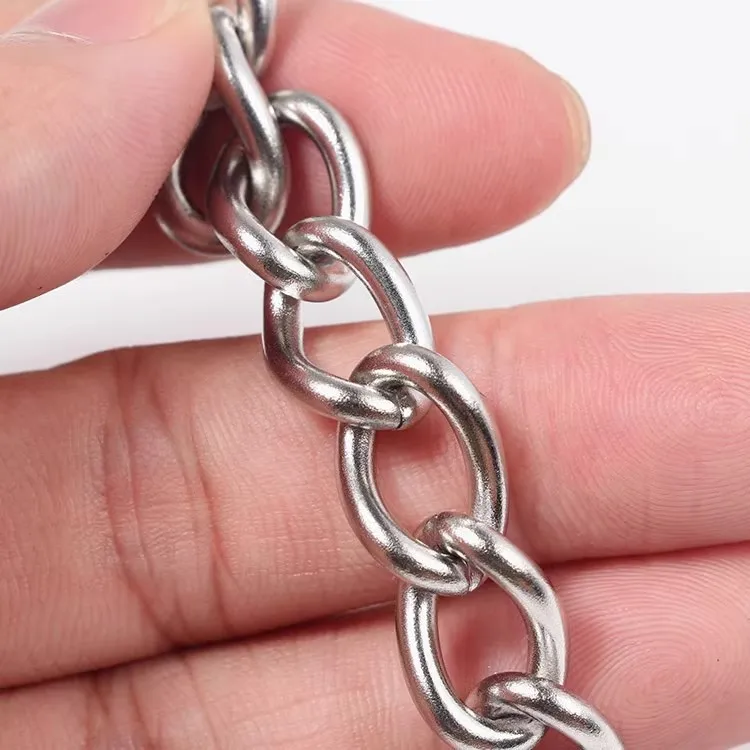 Factory wholesale 1-5mm Chain Stainless Steel Dog Chain Steel Pet Dog drag Chain