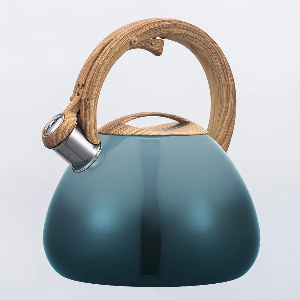 Customized Kitchen Gas Stove Metal Stainless Steel Whistling Water Kettle Teapots