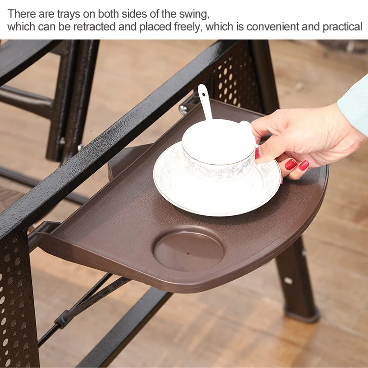 Uplion Indoor Outdoor Patio Porch Swing Canopy Chair With Weather Resistant Adjustable Tilt Canopy, Cushions And Pillow Included