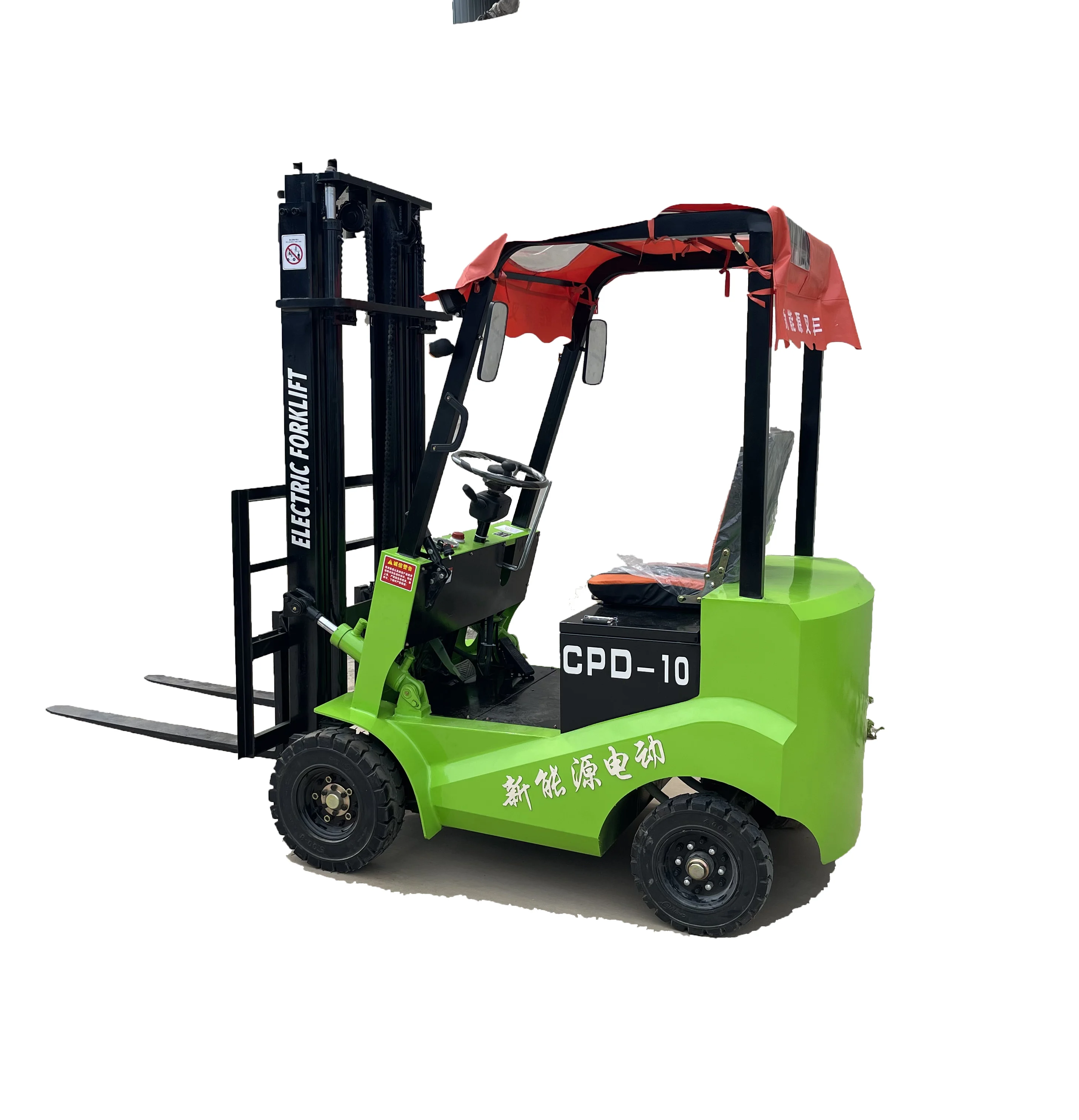 Four-wheel electric forklift 2 tons 2.5 tons 80V motor 5 tons battery lithium-ion forklift