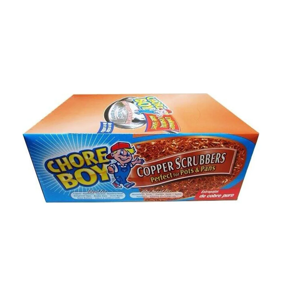 CHORE BOY 24 PIECES Copper Scrubber Scouring Pad 100% Pure Copper New Steel Wool BRAND NEW