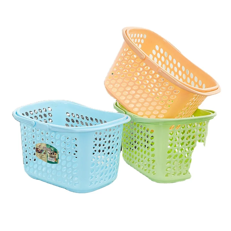 Plastic supplies Manufacturer wholesale Colorful Picnic Pp vegetable storage basket plastic storage organizer basket for kitchen