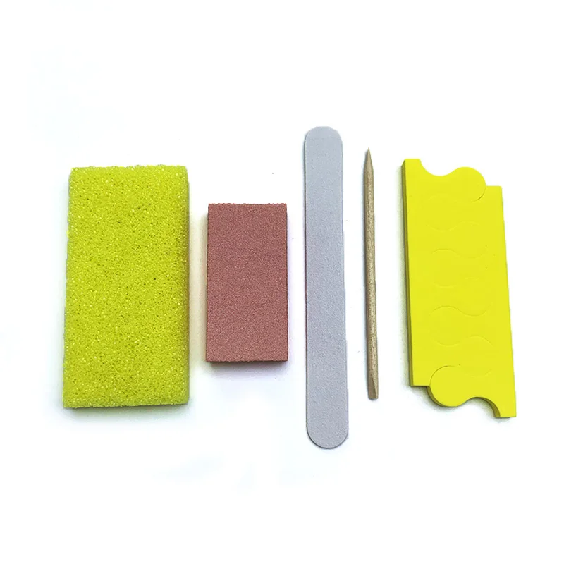 Wholesale high quality manucure 5pcs disposable manicure pedicure kit 200sets/case