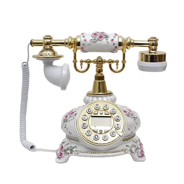 Royal Luxury Vintage High Quality Antique Phones With Screen Wire Rotary Telephones