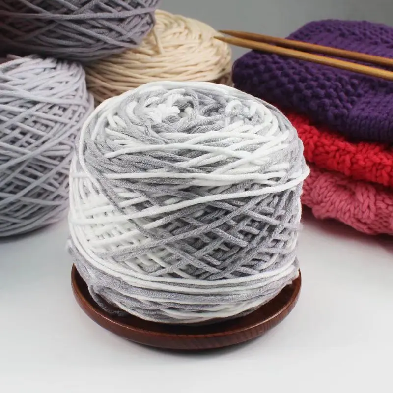Newest arrival crochet thread for bag acrylic yarn hand knitting 190g colorful yarn