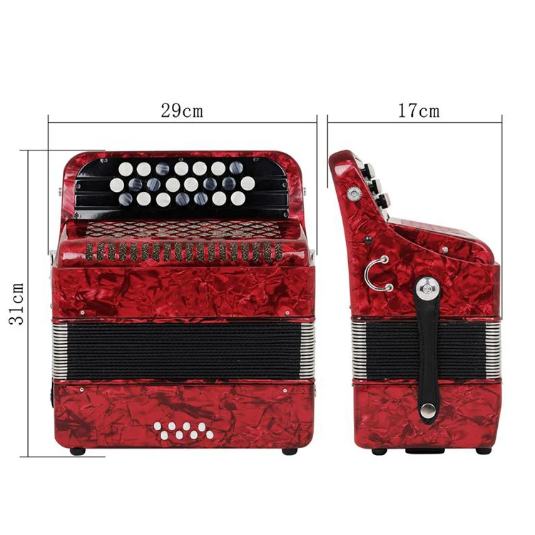 Аккордеон для взрослых с 22 клавишами 8 басами