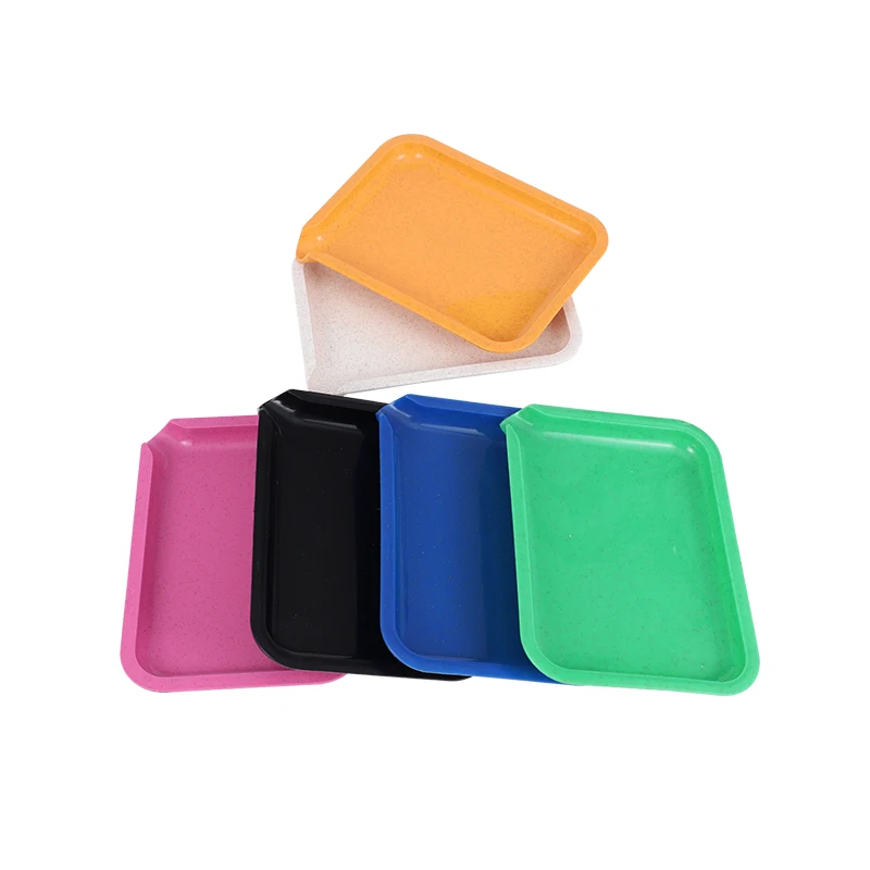 Wholesale Logo Custom 19.4*14.3 CM Plastic Rolling Tray Cheap Smoking Accessories Tobacco Serving Tray