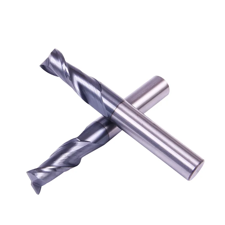 OEM Factory Square End Mill Tungsten Carbide 2 Flute Spot Drill For Hard Metal Cutting Tools