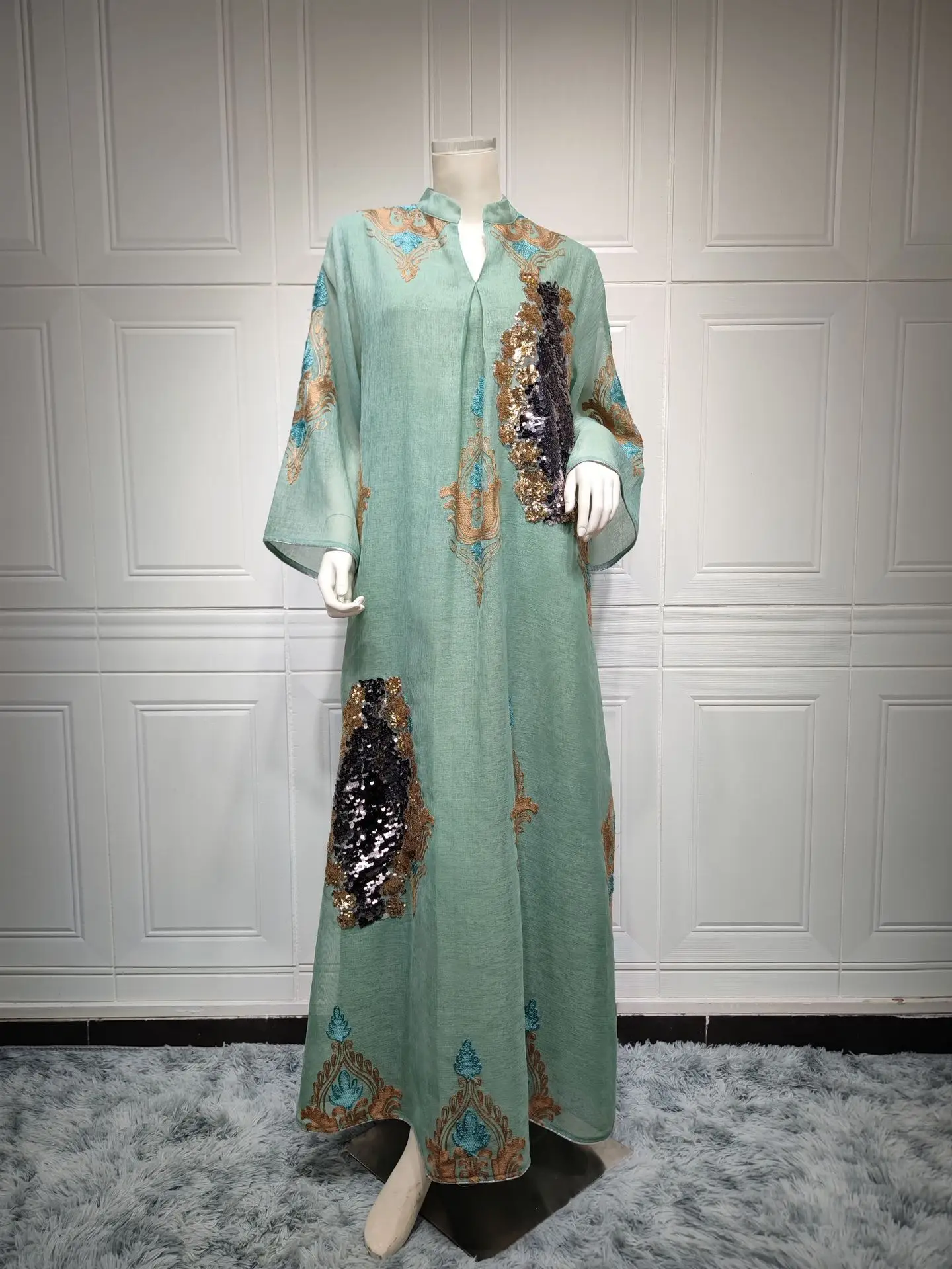 Hot sale embroidered turkey clothing women muslim dresses
