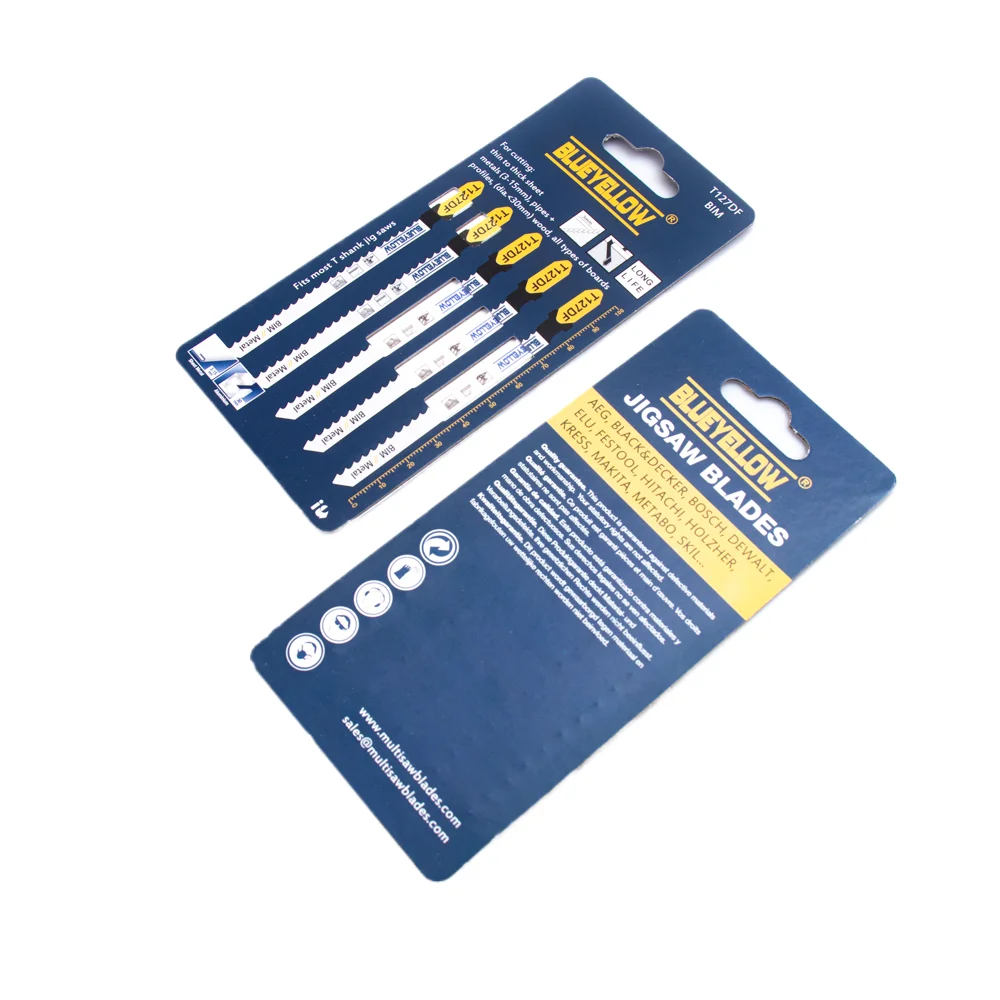 T127DF 8TPI Bi-Metal T-Shank Jig Saw Blades for Scroll Cuts in Wood