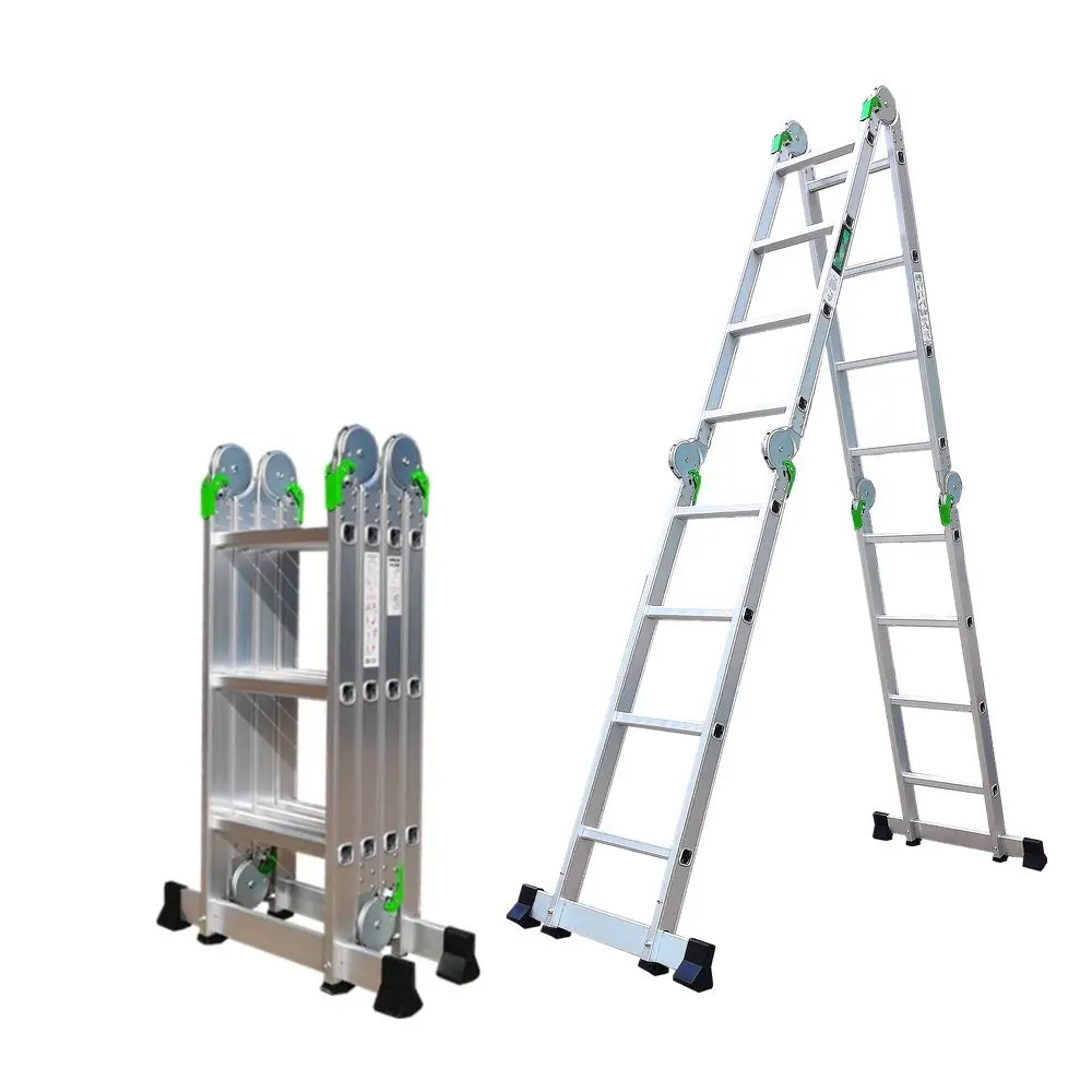 EN 131 Yongkang Design Aluminum Big Hinges Multi Purpose Foldable Ladder for Working at heights