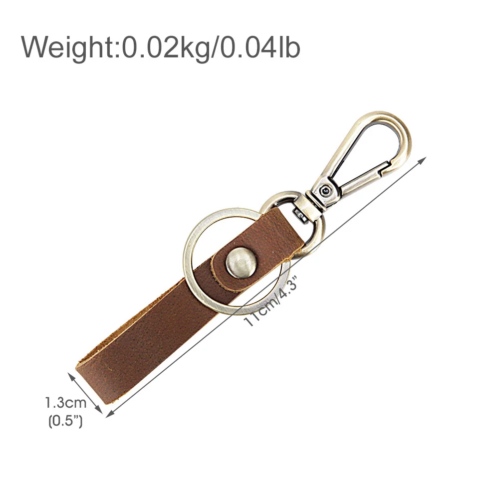 Tiding оригинальный премиум брелок для ключей из натуральной кожи Crazy Horse