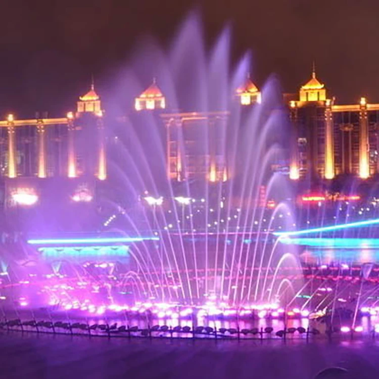 Дизайнерский 3D танцевальный водяной фонтан с подсветкой, музыкальный танцевальный фонтан