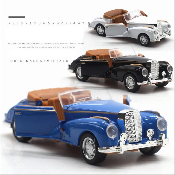 1:36 Mercedes-Benz convertible classic car alloy car model car toy classic model toy