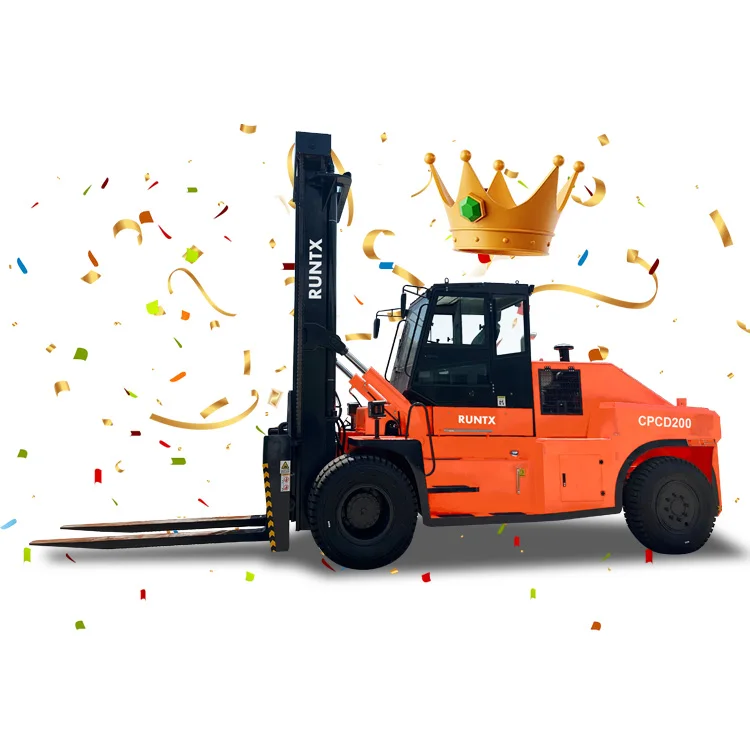 RUNTX Heavy Duty  20 ton 25 ton 30 ton  Hydraulic Diesel Forklift Truck With Fork Positioner Price