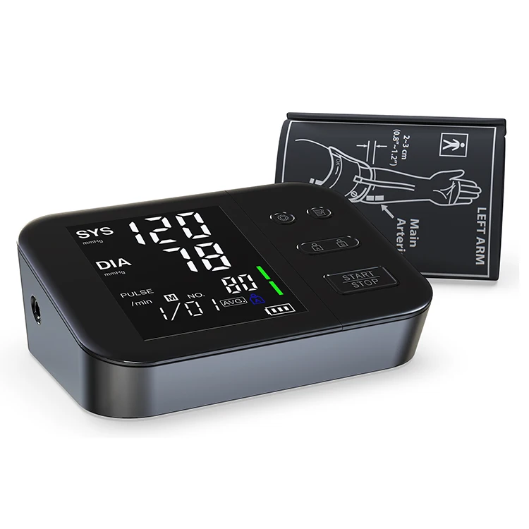 2023 New Model Black Large Screen Size Voice Report bp Machine Digital Blood Pressure Monitor (1600706267157)