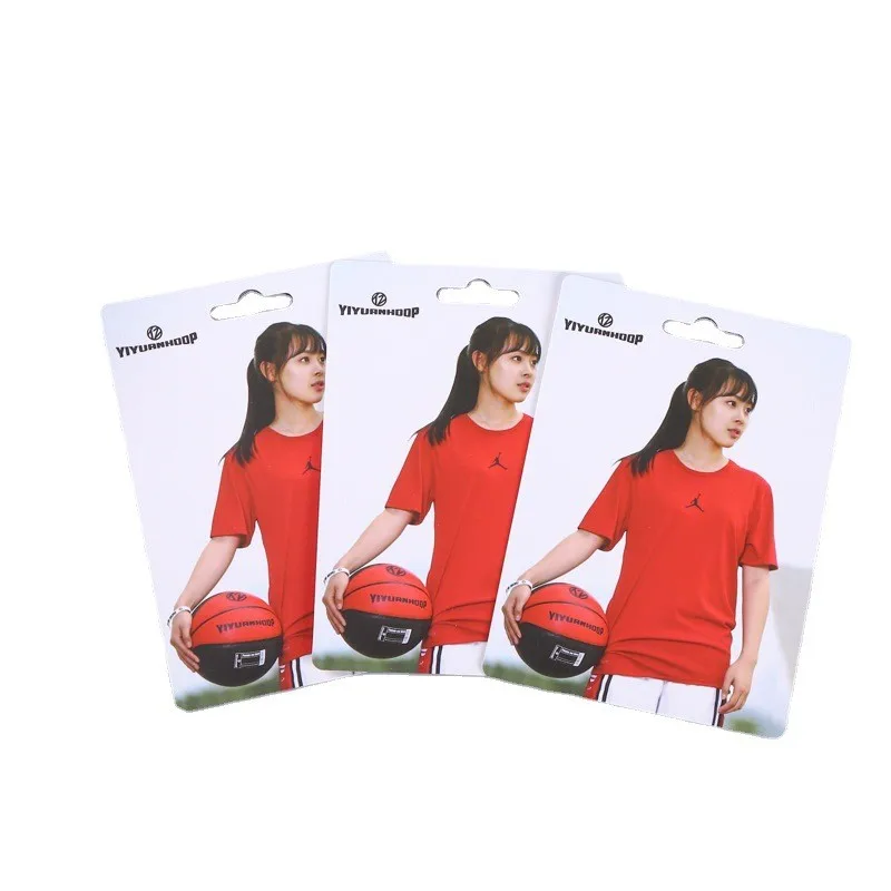 Customizable Printing Design Paper Header Card hanger Sock Backing Cookies Opp Plastic Packaging Bag Topper With Euro Hole