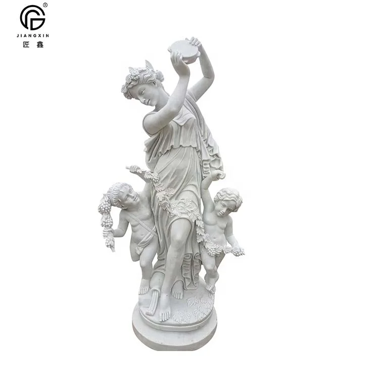 Garden decoration white marble  nude woman statue