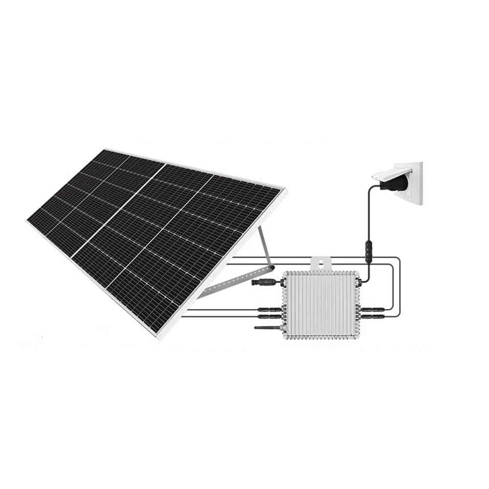 EU Warehouse Plug And Play Balcony Solar System 600W 800W On Grid Solar Panel Balcony Power Plants Germany Balkonkraftwerk Kit