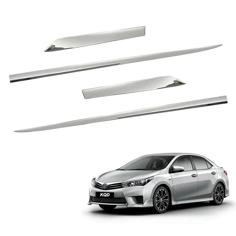 ABS Plastic Chrome Door Side Trim Car Body Trim Car Chrome Accessories FOR TOYOTA COROLLA 2014 -ON