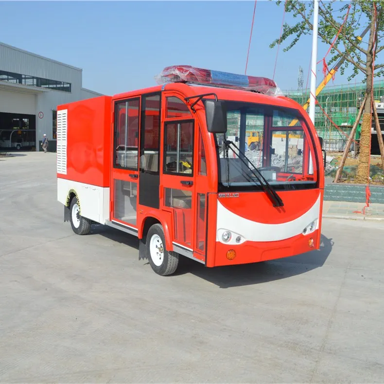 Fire Patrol Mini 2 Seats Electric Fire Truck Mounted with Motor Fire Pump