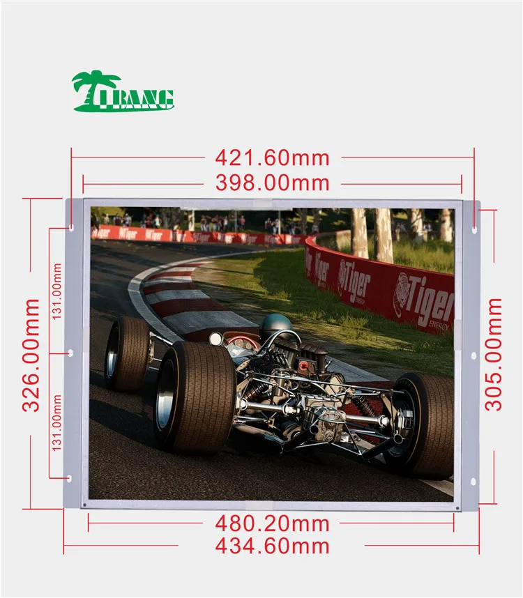 19-Inch LCD Screen LED Light Touch Monitor 4:3 Aspect Ratio VESA Mounting Digital Signage Arcade Advertising Console Gaming