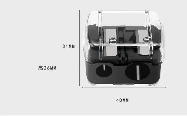 Wholesale Cosmetic Eyebrow Pencil Sharpener Plastic Welcom OEM DHL/UPS/TNT Opp Bag/oem