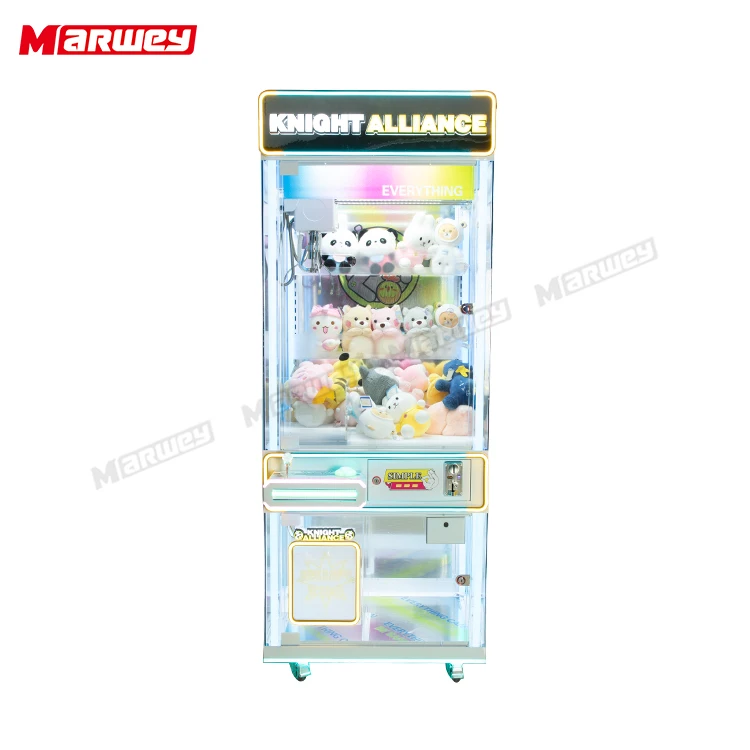 OEM ODM Cheap Dolls Catcher Crane Game Machine Popular Coin Operated Commercial Arcade Toy Transparent Claw Machine