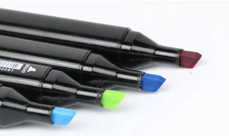 2024 Art Markers Set Tip Art Refillable Acrylic Permanent Light Board Markers for Kids and Adults Animation Sketching Drawing