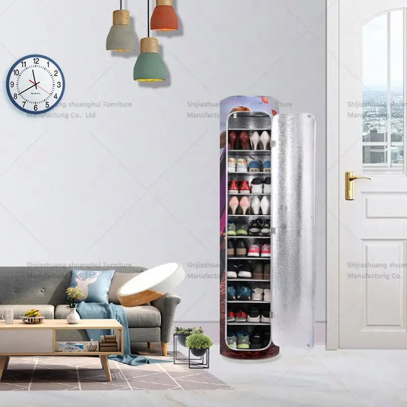 Creative Save Space Environmental Friendly Waterproof Pvc Shoe Rack Cabinet