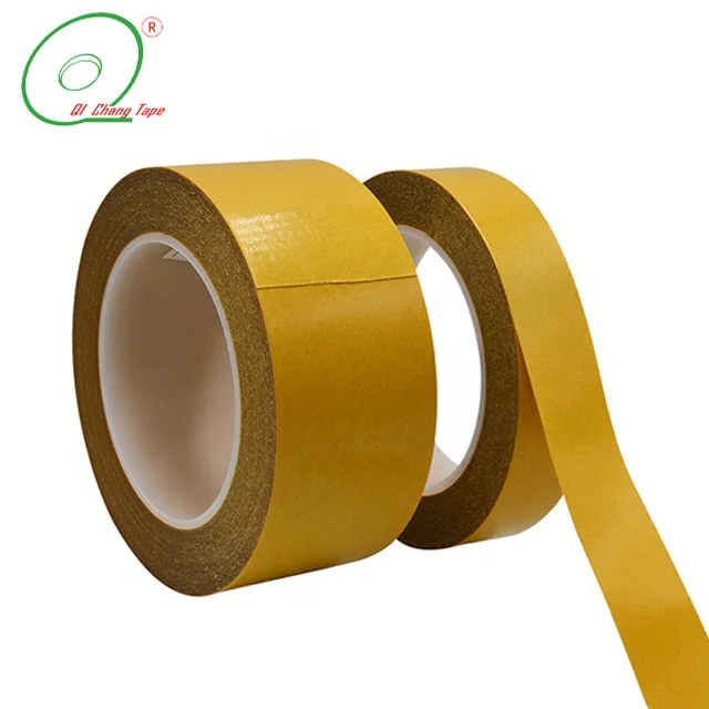 Double Sided Yellow Release Paper Filament Tape For Window Sealing Strips