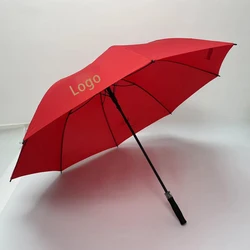 Good Quality Factory Directly Lightweight Luxury Wood With Logo Wooden Handle Storm Proof Golf Umbrella