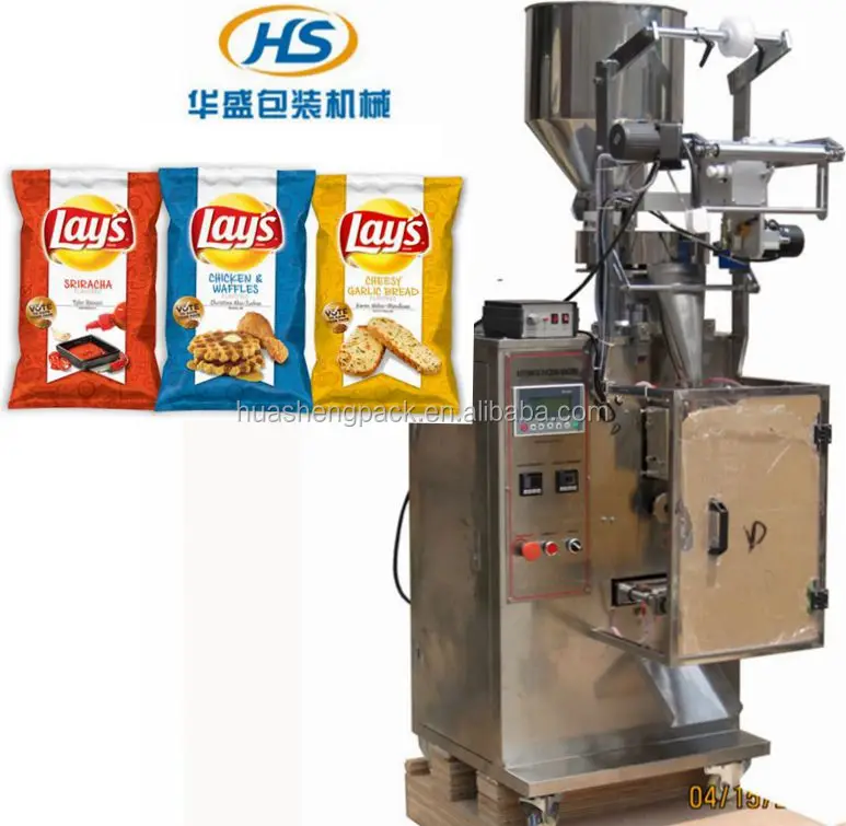 Automatic food packing machine snack Crisp pieces/Lays chips packing machine