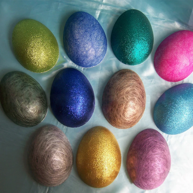 Easter Jumbo 14 Inch Open Paper Egg Mould Standing Pulp Paper Mache Eggs