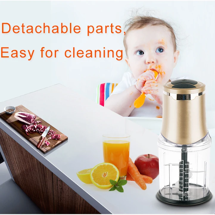 Potato Garlic Mini Vegetable Dicer Cutter Quick Chopper Kitchen Chopper Electric Plastic VDE Electric Meat Grinder Molino Carne