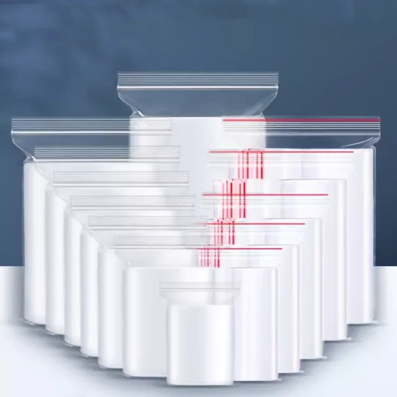 Panic buying transparent self seal plastic pack zip lock pouches zipper bags for food packing