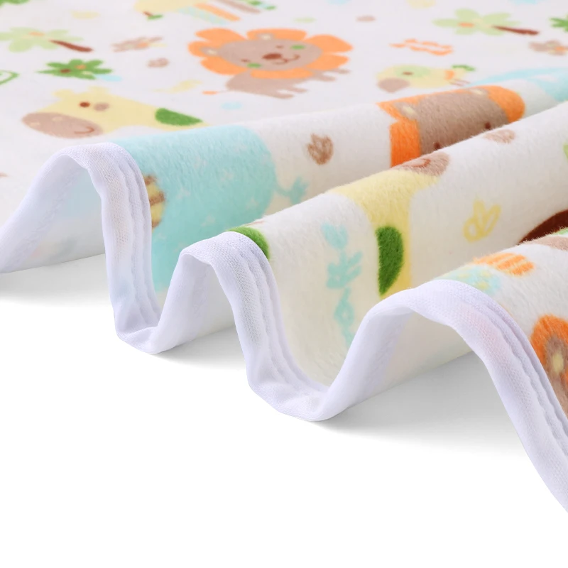 EASYMOM Factory Waterproof TPU Minky Suede Cloth Baby Diaper Changing Mat For Kids Portable Baby Diaper Changing Pad