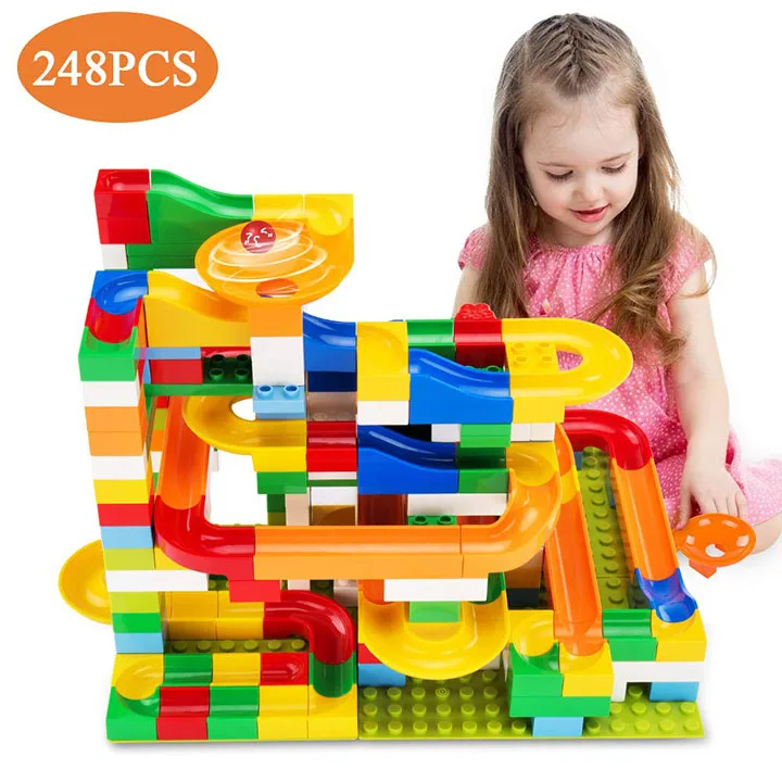 Детская 248 штуки конструкция Marble Run «строительные блоки игрушка