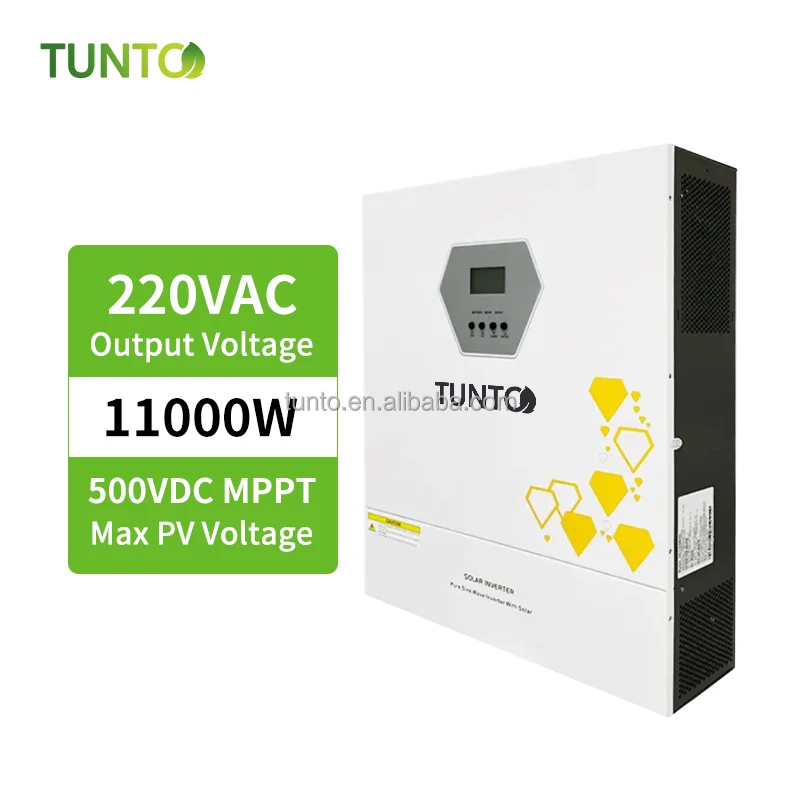 off grid solar Power  inverter 48V 11KW Hybrid off grid Solar Converter Frequency Inverter wth BMS